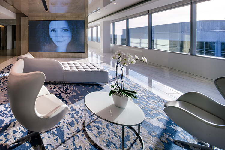 辦公室沙發(fā)擺放效果圖